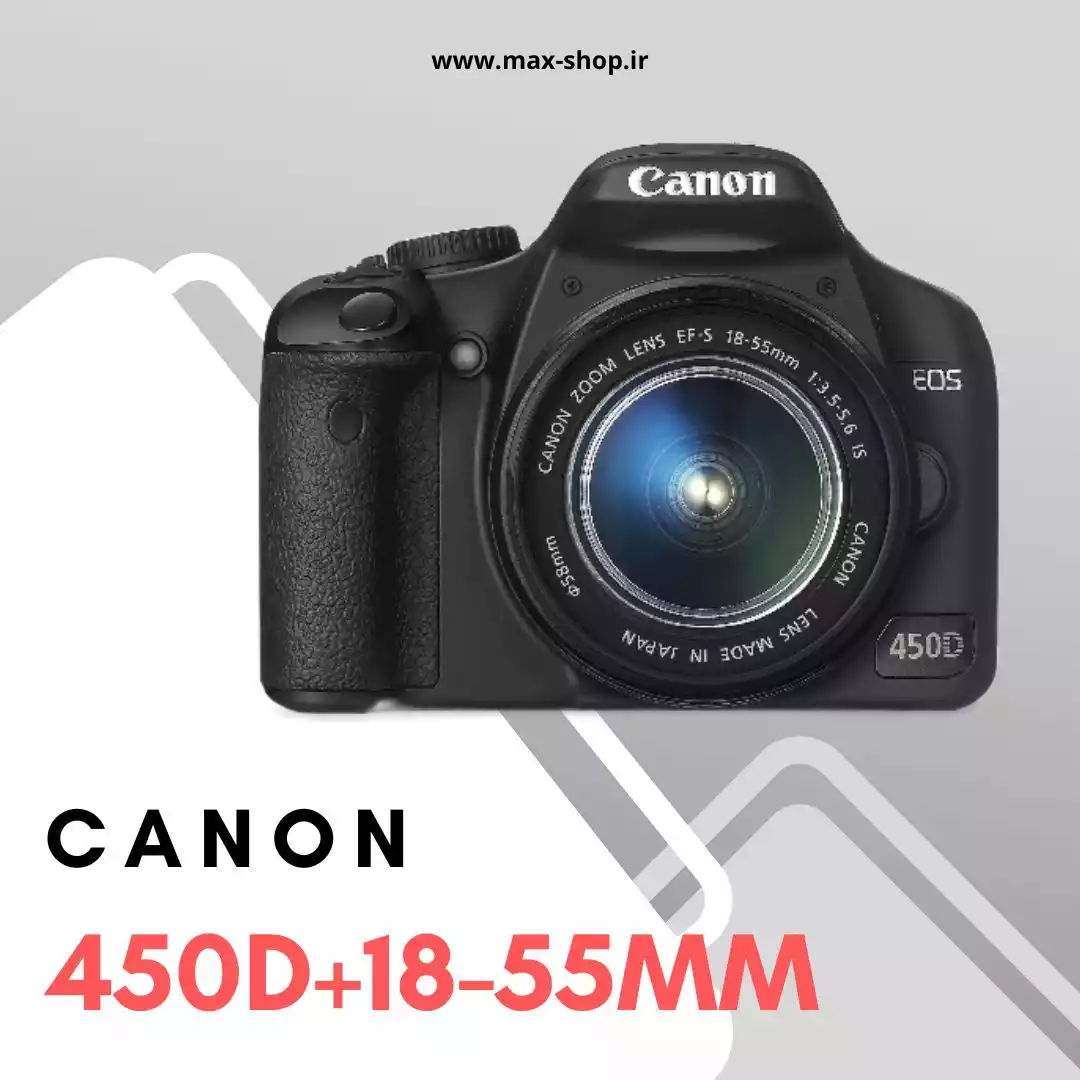 دوربین مبتدی کانن | Canon 450D+18-55mm دست دو